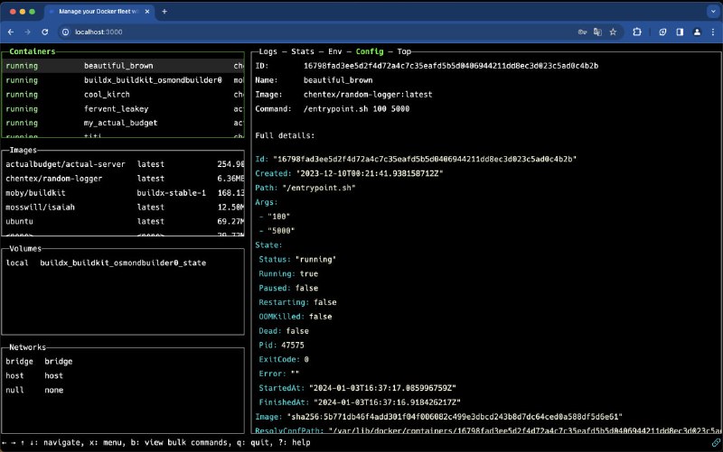 自托管的Web版Docker资源管理工具，轻松管理远程服务器上的Docker资源，具备丰富的功能和灵活的部署选项Isaiah | #工具自托管的Web版Docker资源管理工具，轻松管理远程服务器上的Docker资源，具备丰富的功能和灵活的部署选项Isaiah | #工具
